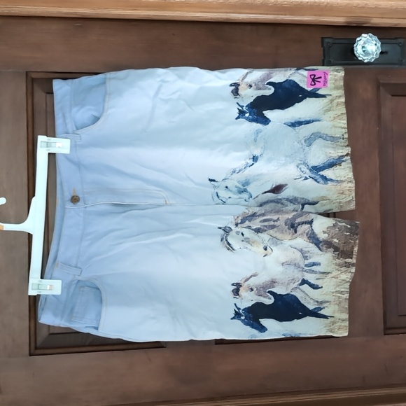 Lazy Oaf Runnin for Nothing Jorts sz 14 - Picture 3 of 5